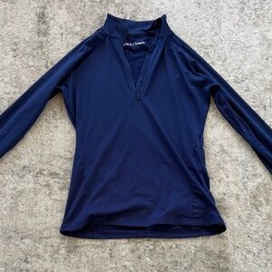 Navy Black Heart Equestrian Long sleeve Baselayer